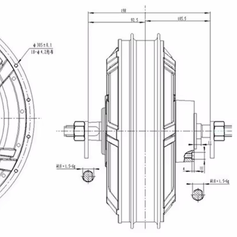 Мотор QS 273, модель 72 В-144  – обзор и цена Qs Motor 273 8000W Hub Motor